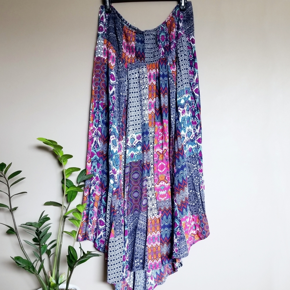 Coline bohemian maxi skirt